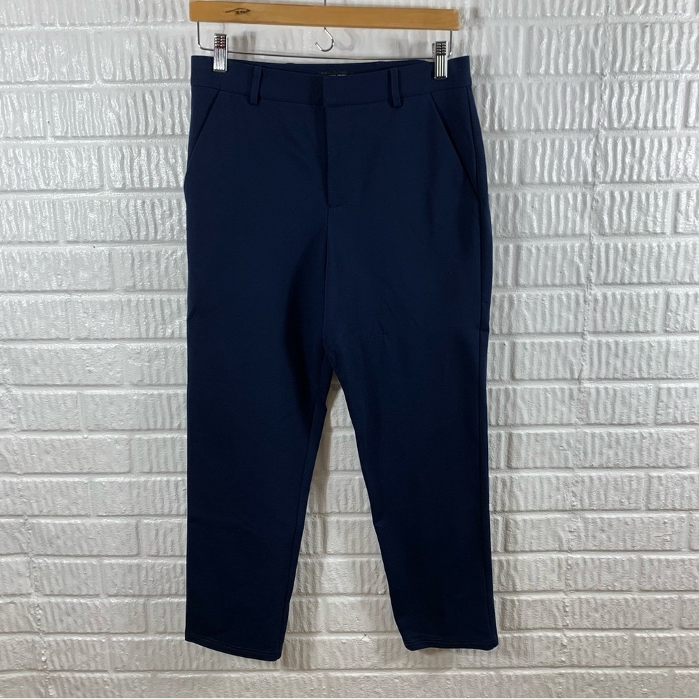 Universal Standard Navy Straight Leg‎ Pants Trousers 2XS (6/8)
